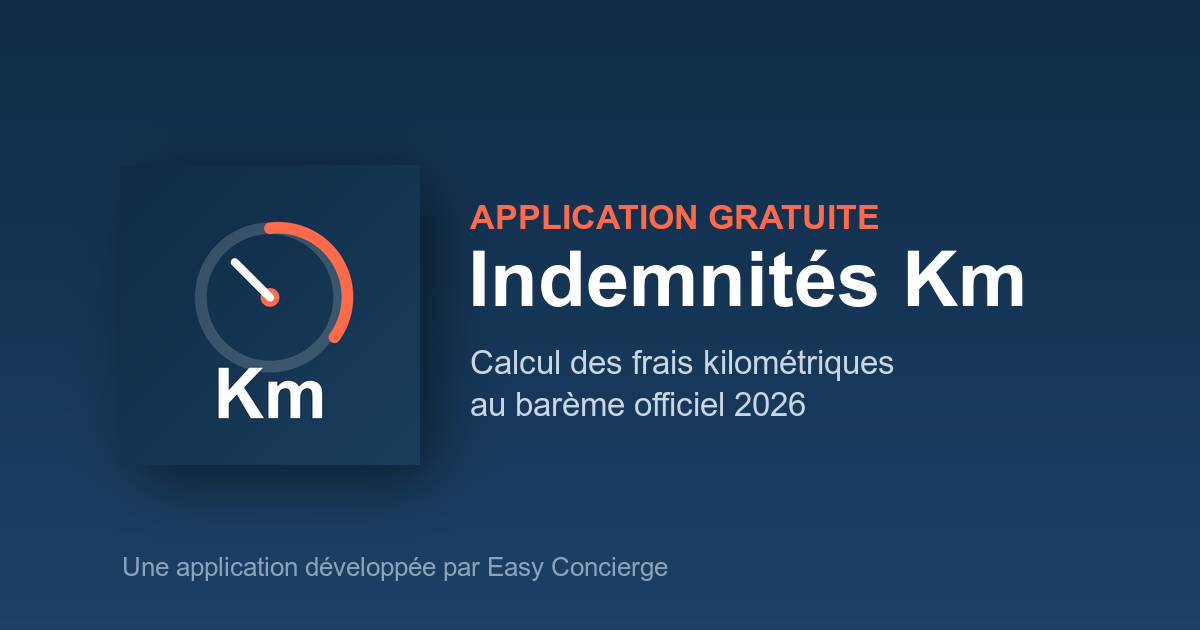 Indemnités Km : notre application gratuite